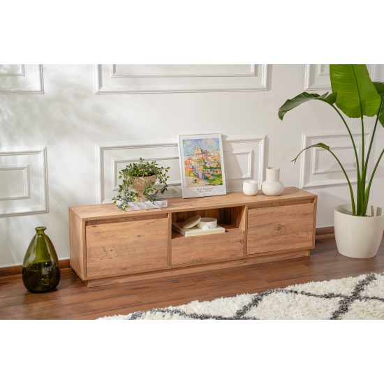 TV Stand Vanguard - Atlantic Pine Atlantic Pine Hanah Home TV Stand Vanguard - Atlantic Pine Atlantic Pine