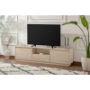Hanah Home TV Stand Vanguard - Travertine Travertine