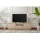 Hanah Home TV Stand Vanguard - Travertine Travertine