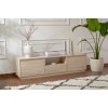 Hanah Home TV Stand Vanguard - Travertine Travertine