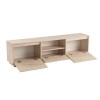 Hanah Home TV Stand Vanguard - Travertine Travertine