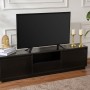 TV Stand Vanguard - Wood Black Wood Black