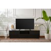 Hanah Home TV Stand Vanguard - Wood Black Wood Black