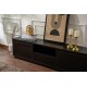 TV Stand Vanguard - Wood Black Wood Black Hanah Home TV Stand Vanguard - Wood Black Wood Black