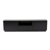Hanah Home TV Stand Vanguard - Wood Black Wood Black
