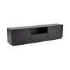 Hanah Home TV Stand Vanguard - Wood Black Wood Black