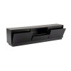 Hanah Home TV Stand Vanguard - Wood Black Wood Black