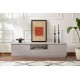 TV Stand Vanguard - Grey Grey Hanah Home TV Stand Vanguard - Grey Grey