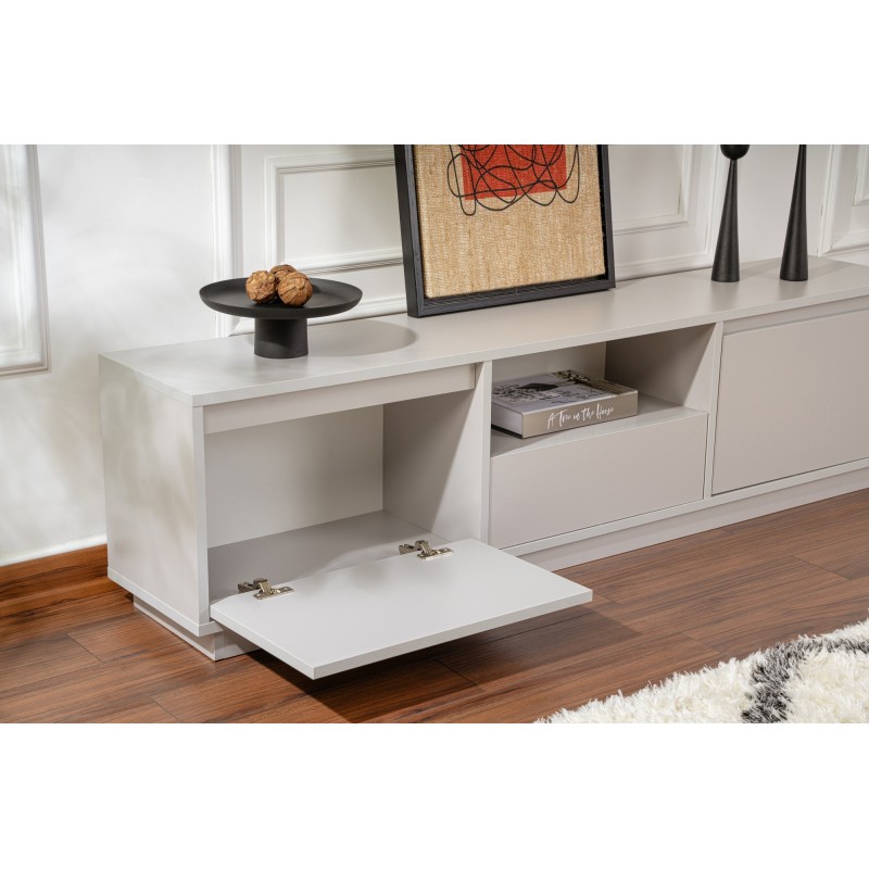 Hanah Home TV Stand Vanguard - Grey Grey