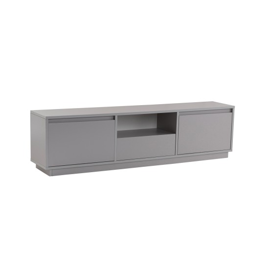 TV Stand Vanguard - Grey Grey Hanah Home TV Stand Vanguard - Grey Grey