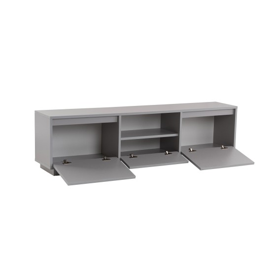 TV Stand Vanguard - Grey Grey Hanah Home TV Stand Vanguard - Grey Grey