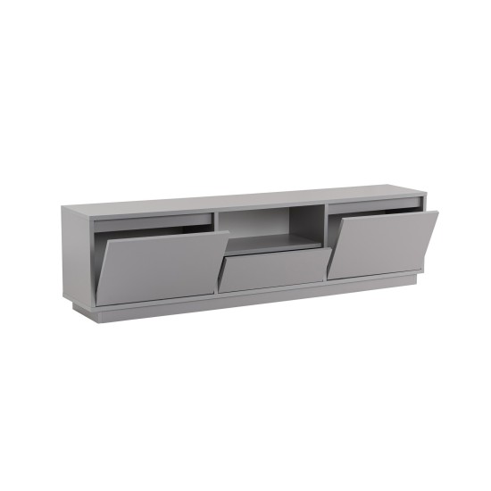 TV Stand Vanguard - Grey Grey Hanah Home TV Stand Vanguard - Grey Grey