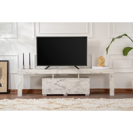 Hanah Home TV Stand Enclave - Fressia Marble Freesia Marble