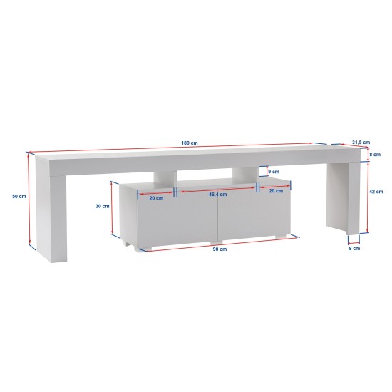 TV Stand Enclave - Atlantic Pine Atlantic Pine Hanah Home TV Stand Enclave - Atlantic Pine Atlantic Pine