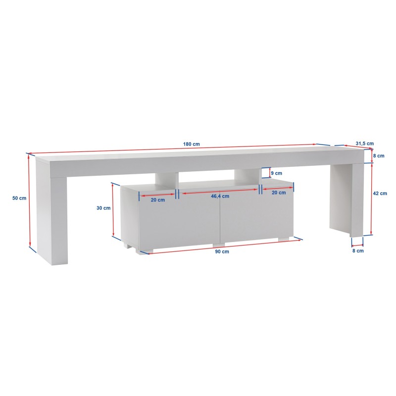 Hanah Home TV Stand Enclave - Atlantic Pine Atlantic Pine