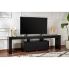 Hanah Home TV Stand Enclave - Wood Black Wood Black