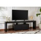 TV Stand Enclave - Wood Black Wood Black Hanah Home TV Stand Enclave - Wood Black Wood Black