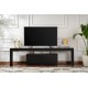 TV Stand Enclave - Wood Black Wood Black Hanah Home TV Stand Enclave - Wood Black Wood Black