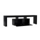 TV Stand Enclave - Wood Black Wood Black Hanah Home TV Stand Enclave - Wood Black Wood Black