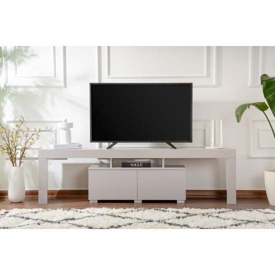 TV Stand Enclave - Grey Grey Hanah Home TV Stand Enclave - Grey Grey