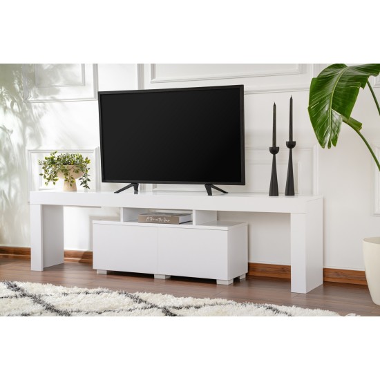 TV Stand Enclave - Natural White Natural White Hanah Home TV Stand Enclave - Natural White Natural White