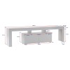 Hanah Home TV Stand Enclave - Natural White Natural White