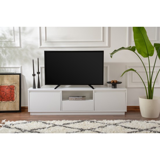 TV Stand Vanguard - Natural White Natural White Hanah Home TV Stand Vanguard - Natural White Natural White