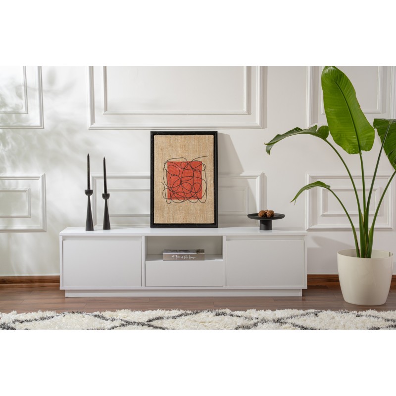 Hanah Home TV Stand Vanguard - Natural White Natural White