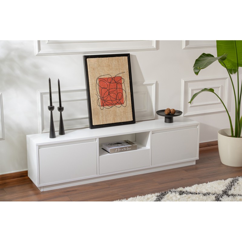 Hanah Home TV Stand Vanguard - Natural White Natural White