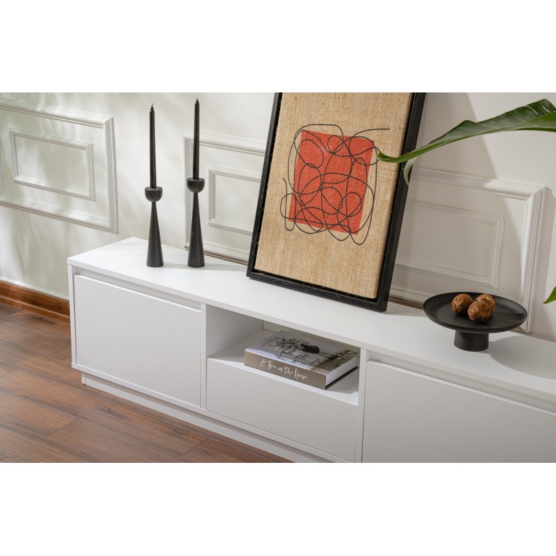 Hanah Home TV Stand Vanguard - Natural White Natural White