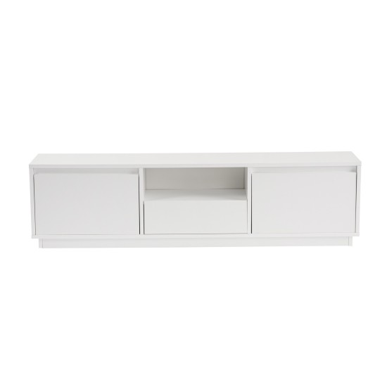 TV Stand Vanguard - Natural White Natural White Hanah Home TV Stand Vanguard - Natural White Natural White