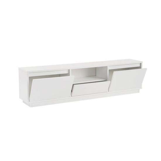 TV Stand Vanguard - Natural White Natural White Hanah Home TV Stand Vanguard - Natural White Natural White
