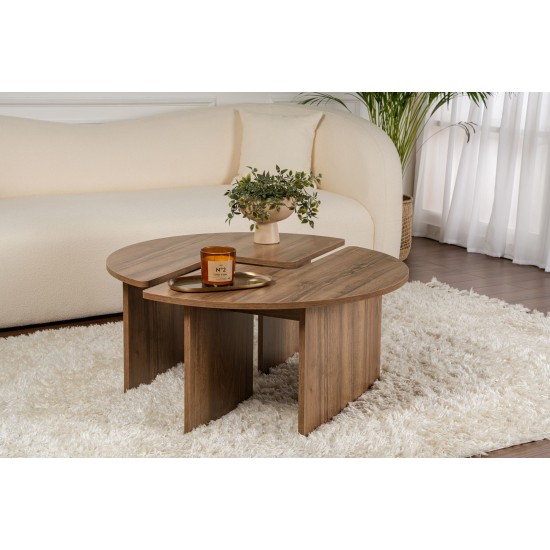 Coffee Table Moira - Walnut Walnut Coffee Table Moira - Walnut Walnut