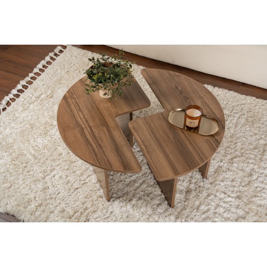 Coffee Table Moira - Walnut Walnut Coffee Table Moira - Walnut Walnut