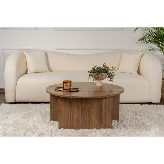 Coffee Table Moira - Walnut Walnut Coffee Table Moira - Walnut Walnut
