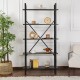 Βιβλιοθήκη Elysian - Χρώμα Μαύρο Ξύλο & Μαύρο - 90x34x180εκ Βιβλιοθήκη Elysian - Χρώμα Μαύρο Ξύλο & Μαύρο - 90x34x180εκ