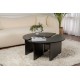 Coffee Table Moira - Wood Black Wood Black Coffee Table Moira - Wood Black Wood Black