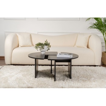 Coffee Table Moira - Wood Black Wood Black