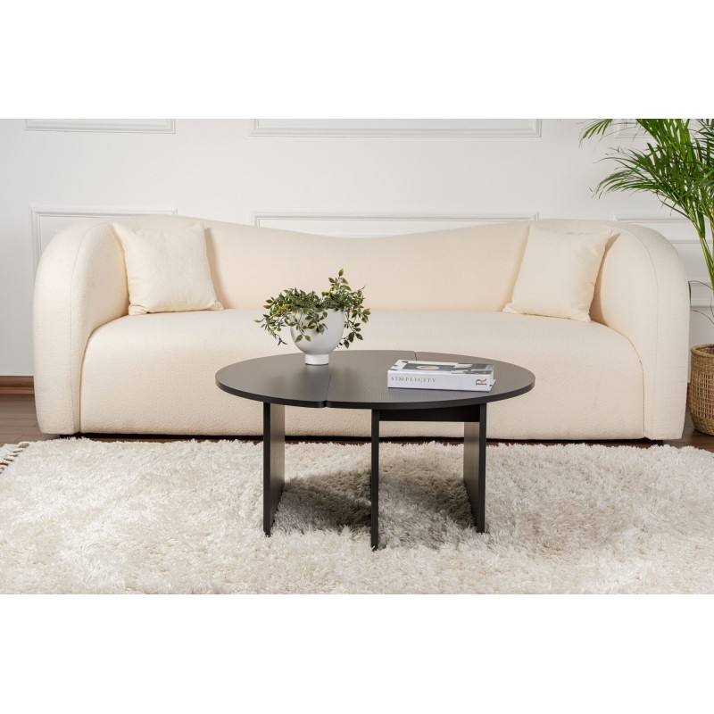 Coffee Table Moira - Wood Black Wood Black