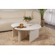 Coffee Table Moira - Wood White Wood White Coffee Table Moira - Wood White Wood White