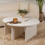 Coffee Table Moira - Wood White Wood White