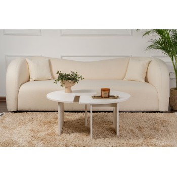 Coffee Table Moira - Wood White Wood White
