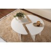 Coffee Table Moira - Wood White Wood White