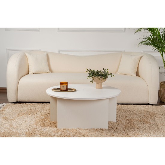 Coffee Table Moira - Wood White Wood White Coffee Table Moira - Wood White Wood White
