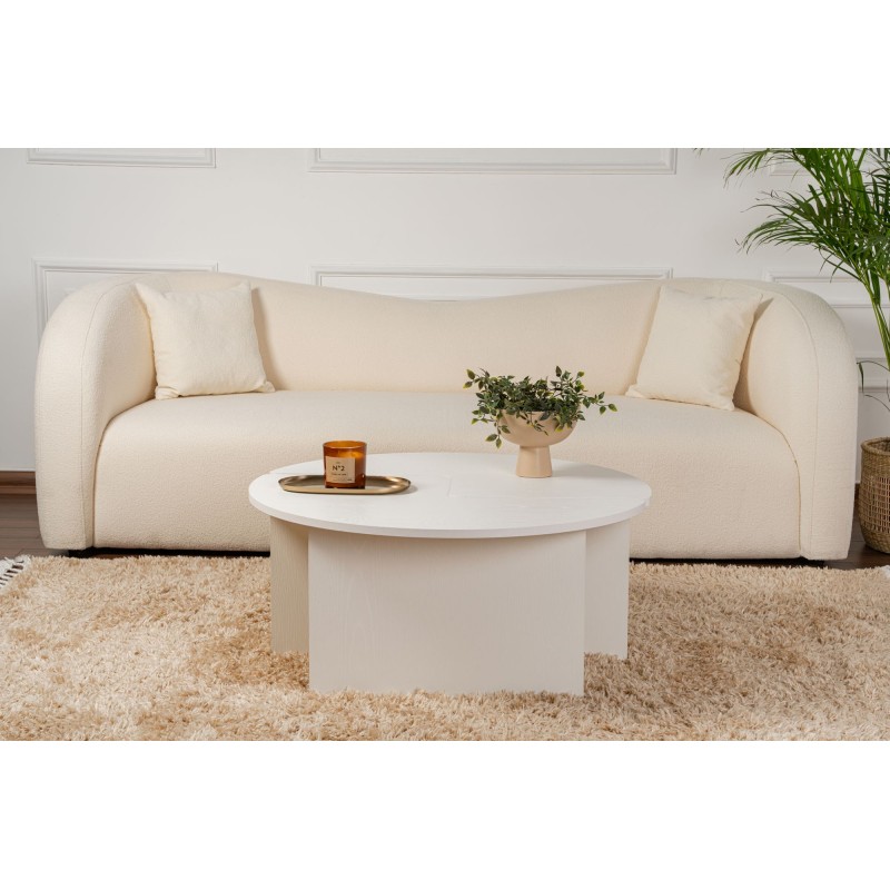 Coffee Table Moira - Wood White Wood White
