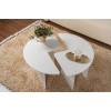 Coffee Table Moira - Natural White Natural White