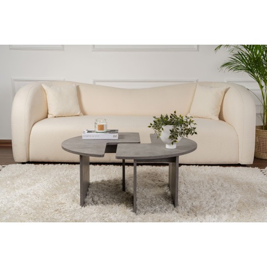 Coffee Table Moira - Concrete Grey Concrete Grey Coffee Table Moira - Concrete Grey Concrete Grey