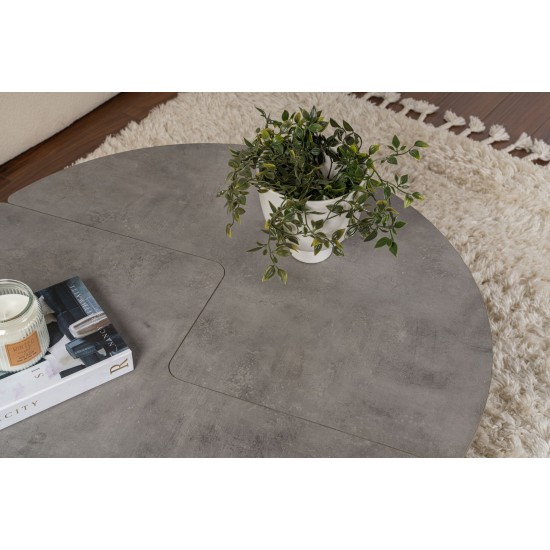 Coffee Table Moira - Concrete Grey Concrete Grey Coffee Table Moira - Concrete Grey Concrete Grey