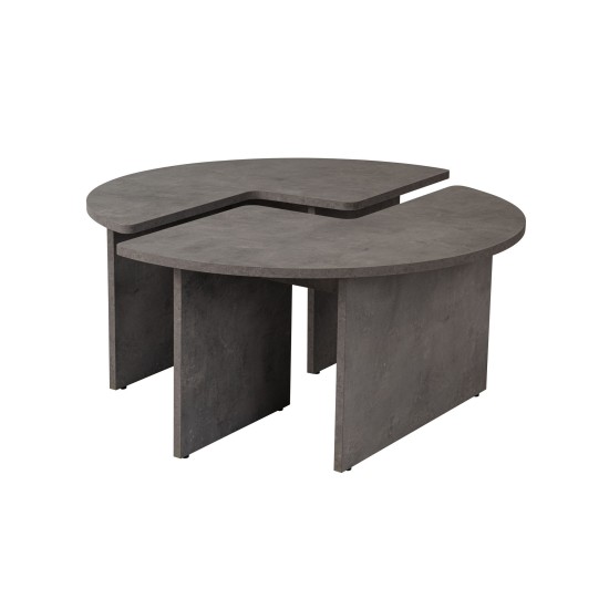 Coffee Table Moira - Concrete Grey Concrete Grey Coffee Table Moira - Concrete Grey Concrete Grey