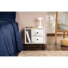 Hanah Home Nightstand Glimmer - Fressia Marble, Black Freesia Marble
Black
